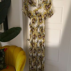 Maxi Sunflower Dress